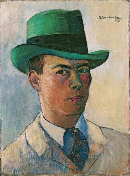 Felix Nussbaum, Selbstbildnis mit grünem Hut, 1927, Felix-Nussbaum-Haus, Leihgabe der Niedersächsischen Sparkassenstiftung, Foto © Felix-Nussbaum-Haus Osnabrück